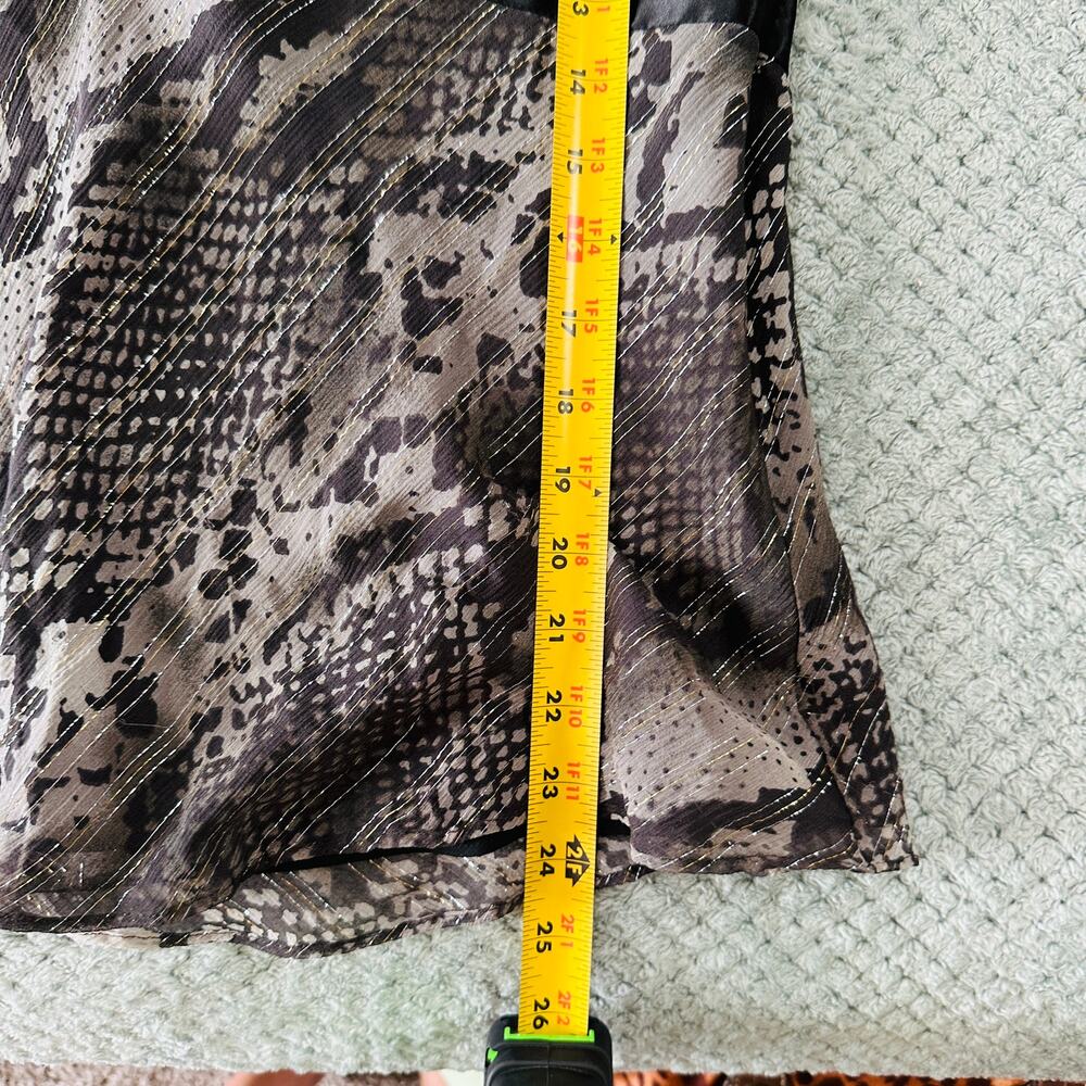 Express Design Studio Snake-Print Python Y2k Top - image 5